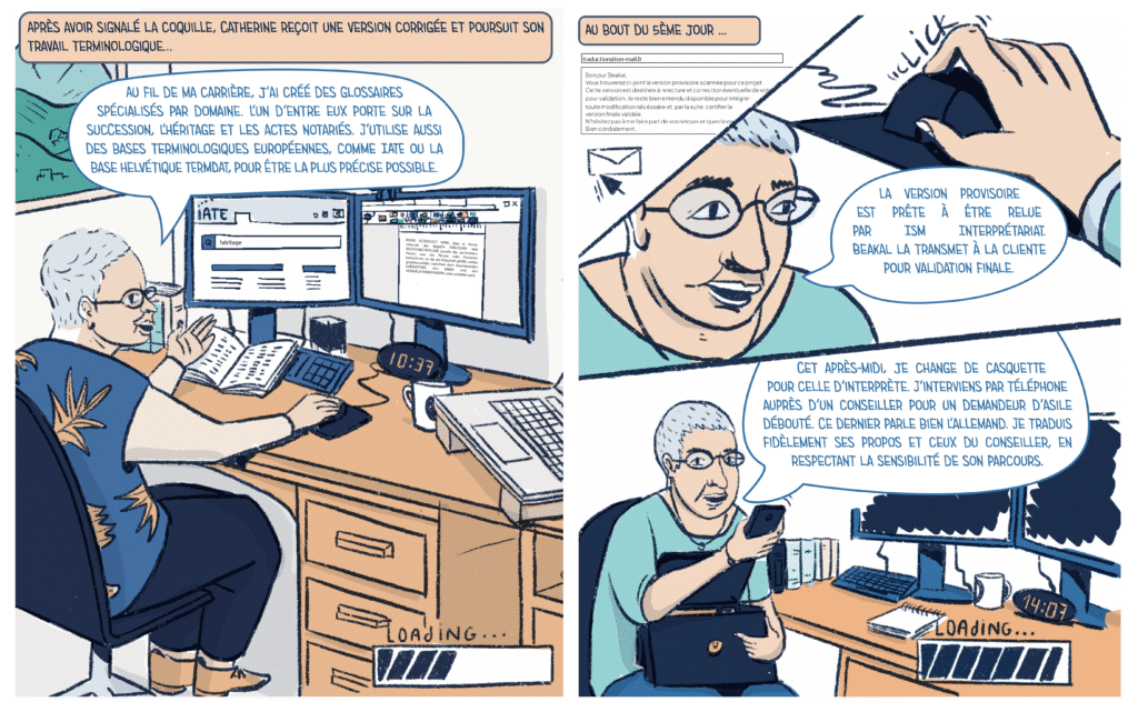 visuel carnet traductrice traduction succession allemand blog ISM Interprétariat 092025